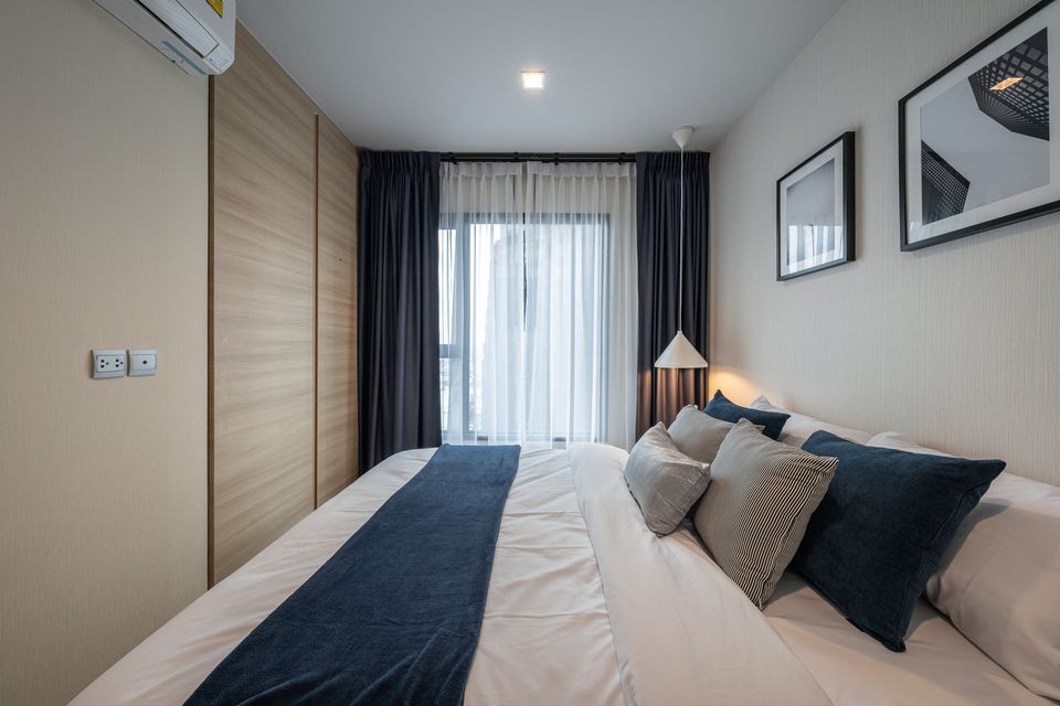 🌿 Life Asoke Rama9 🌿 ห้องสวย เฟอร์ครบ พร้อมอยู่ได้เลย 🛏 1 ห้องนอน ขนาด 32 ตร.ม ราคาต่อรองได้!!! - ใกล้ MRT พระราม 9